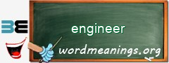 WordMeaning blackboard for engineer